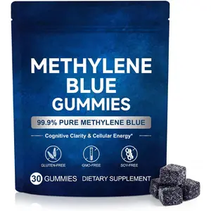 NEW 2026!!! Methylene Blue Gummies 5mg Per Serving, Supports Cognitive Function, Cellular Energy, Mental Focus, Antioxidant Activity, 99.9% Pure | 30 Gummies