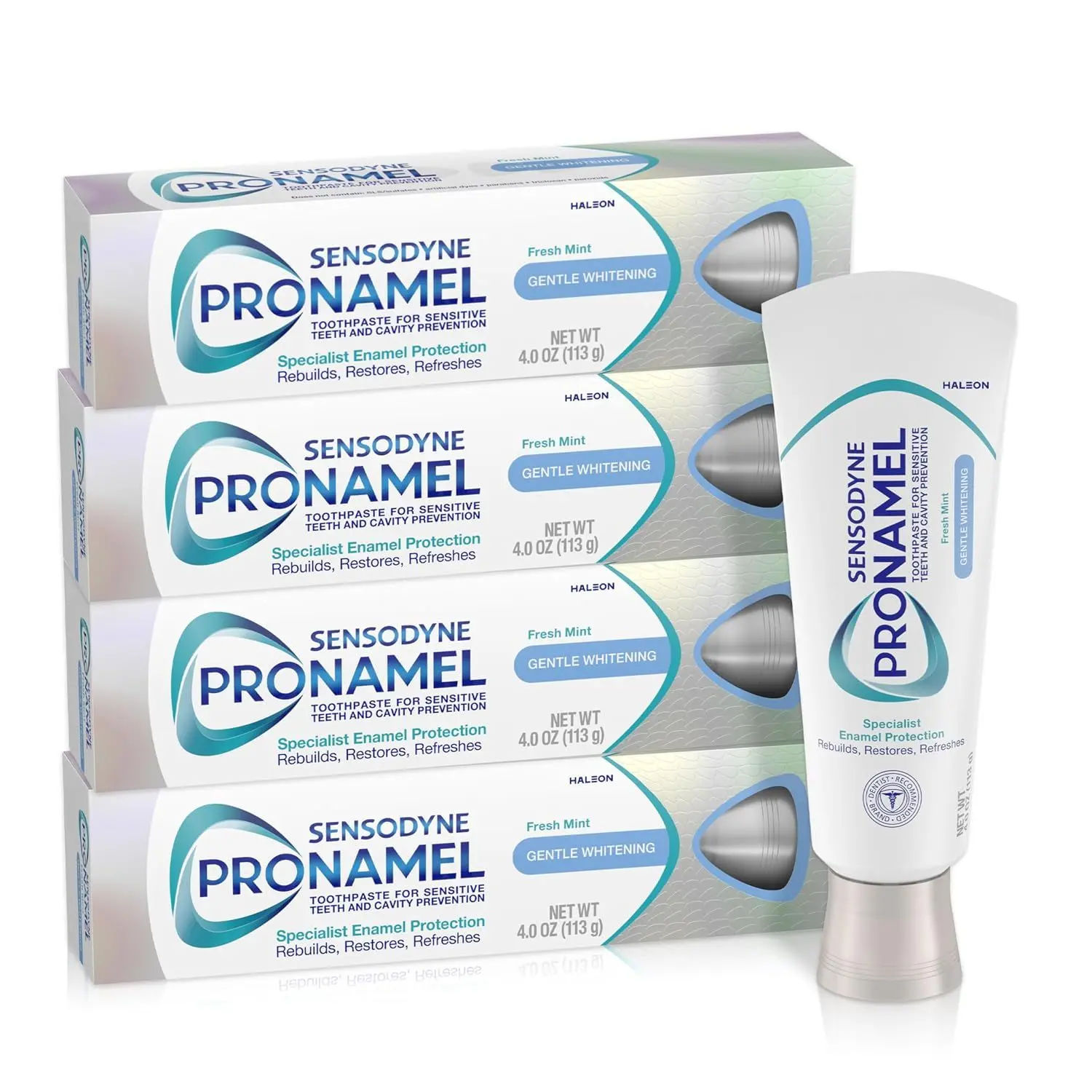 Sensodyne Pronamel Gentle Whitening Fresh Mint Toothpaste, 4 oz (4 Pack)