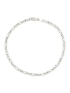 Sterling Silver Figaro Chain Bracelet