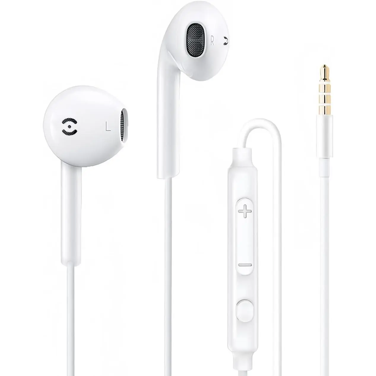 Wired Earbuds with Mic 3.5mm Jack WH9, Comfort-Fit in-Ear Headphones for , PC Gaming, Airplane Travel, School, , Android, iPad