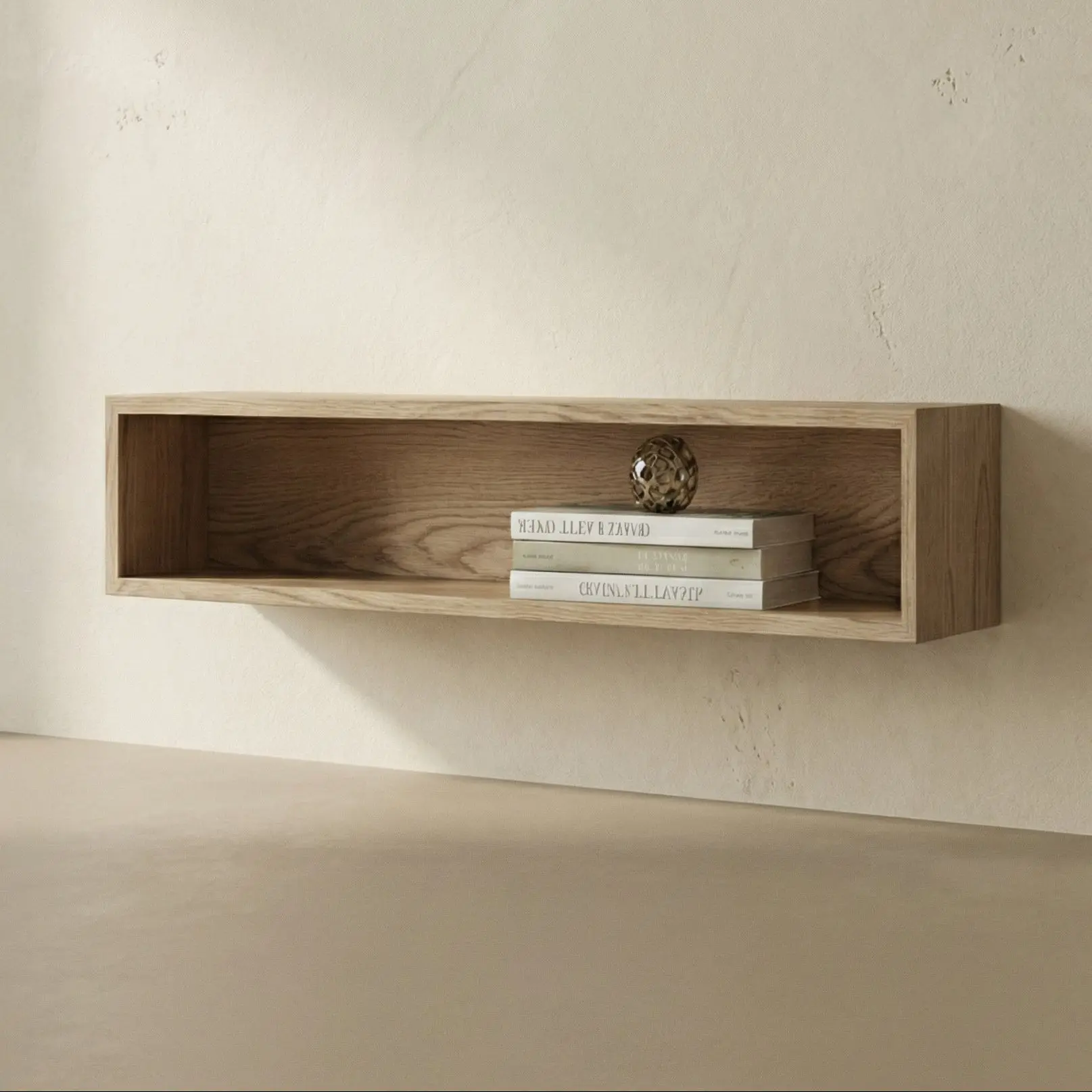 Handcrafted Hardwood Floating Modern Entryway Table