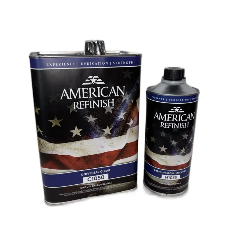American Refinish Universal Clear C1050 & Premium Slow Hardener H103S Paint Products