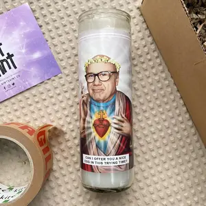 Saint Devito Label, Prayer Candle Label, Sticker ONLY - NO candle included