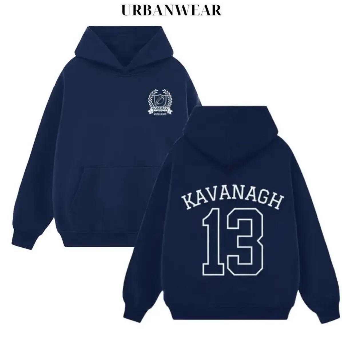 Women's Tommen Johnny Kavanagh-Lynch 13 Graphic Pullover Hoodie - Soft Cotton-Polyester Light Fabric, Vintage Street Style Print, Stylish Novelty Casual T-Shirt-Inspired Unisex Urban Top