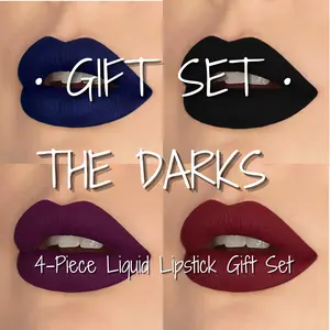 The Darks - Vegan Matte Liquid Lipstick- 4pc Set