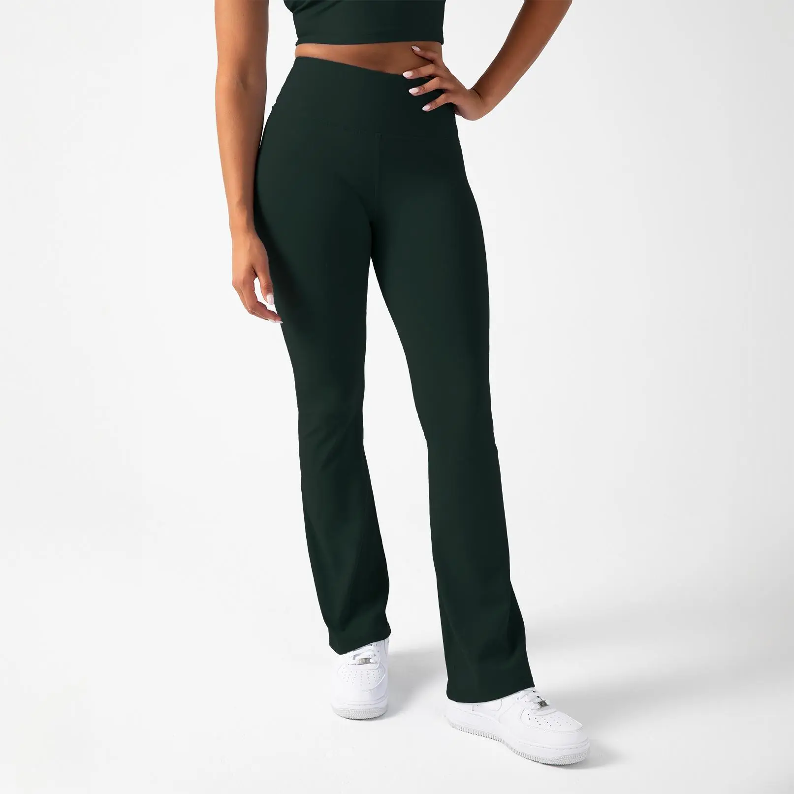 YITTY Active Women's UltraLuxe Kick Flare High Waist Legging, Athleisure, 4-Way-Stretch