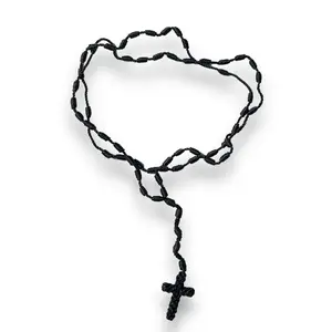 Black Cross Rosaries
