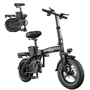 LookRun Adult electric folding bicycle, equipped with a 650W motor, 5-level suspension system, 48V 15Ah battery, maximum speed of 20 mph, range of 28 miles / 50 miles hybrid bike f12