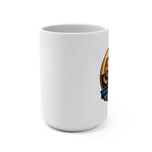 HonorTalk Live logo Mug 15oz | LiveHosts Bobby & Ivan ceramic coffee mug