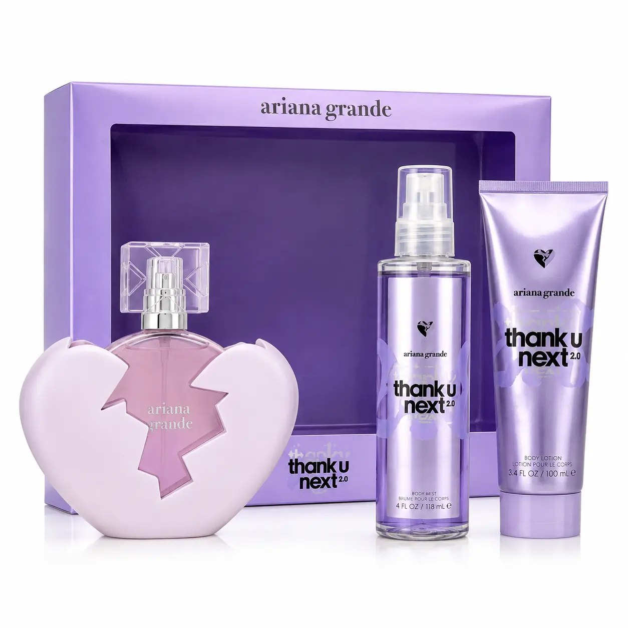 Ariana Grande Thank U Next 2.0 Perfume Gift Set for Women EDP Body Mist & Lotion