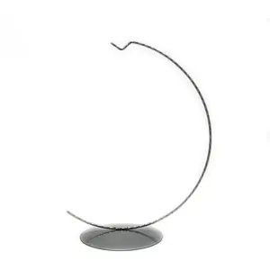 Extra Large Christmas Ornament Display Stand Holder Round Hanger Hook for Glass Ball 200mm/8 inch Ø 11 inch Tall Silver