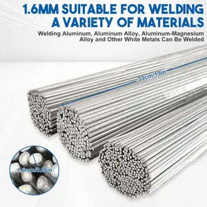 30PCS Low Temperature Aluminum Welding Rods  716 ° F752 ° F No Flux Needed 2/32"x13" Brazing Sticks