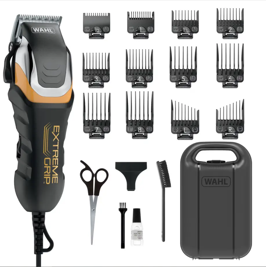 Wahl Extreme Grip Pro Corded Hair Clipper for Men or Women, No-Slip Grip Hair Clipper