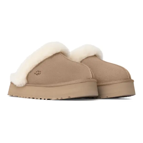 UGG Women's Disquette Platform Slipper Sand - Authentic UGG Women's Disquette Platform Slipper Sand - Authentic