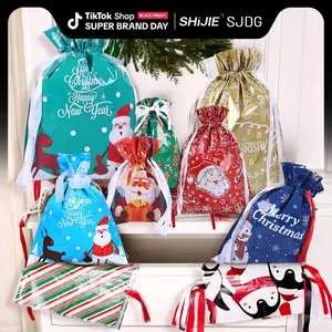 SHiJIE SJDG Colorful Christmas Gift Wrapping Set with Festive Santa & Reindeer Designs for Holiday Season