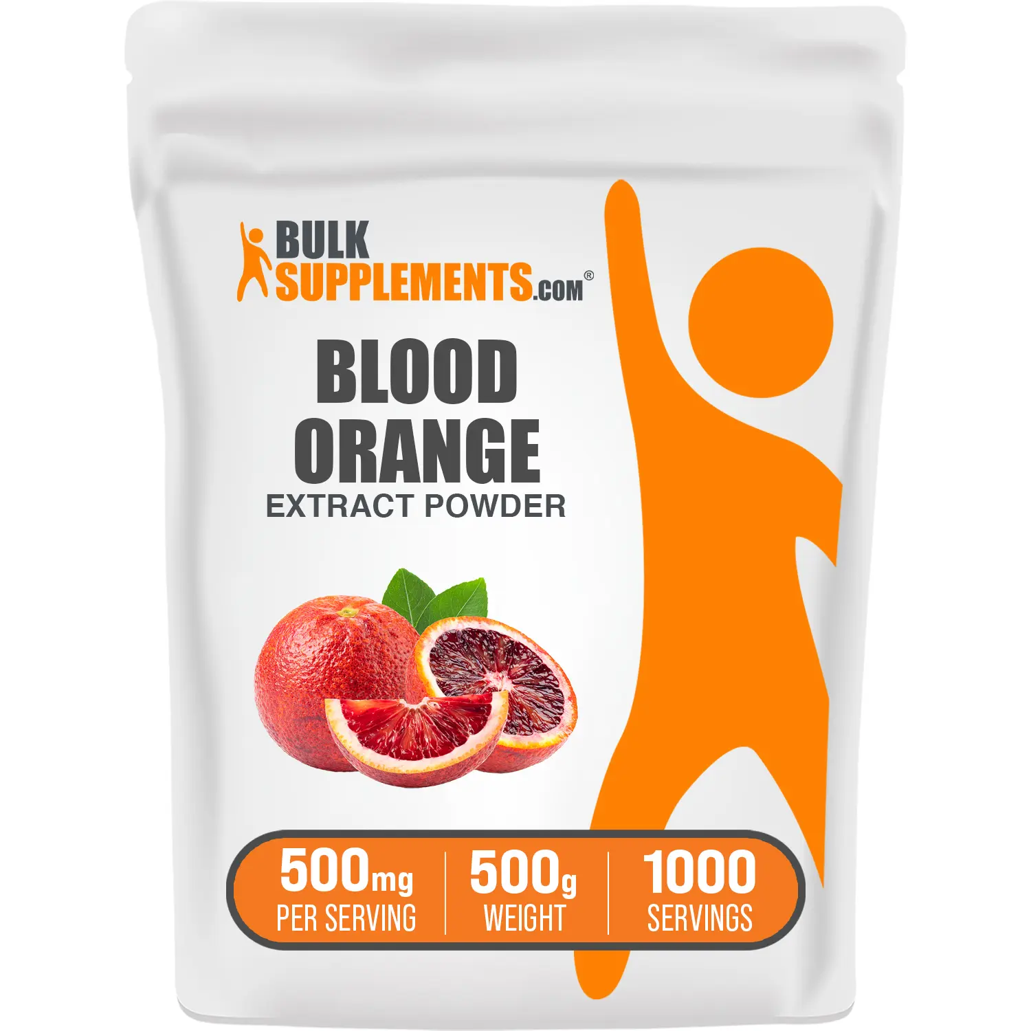 BulkSupplements - Blood Orange Extract Powder - Healthy Skin - Antioxidant - 500g - 500mg per Serving