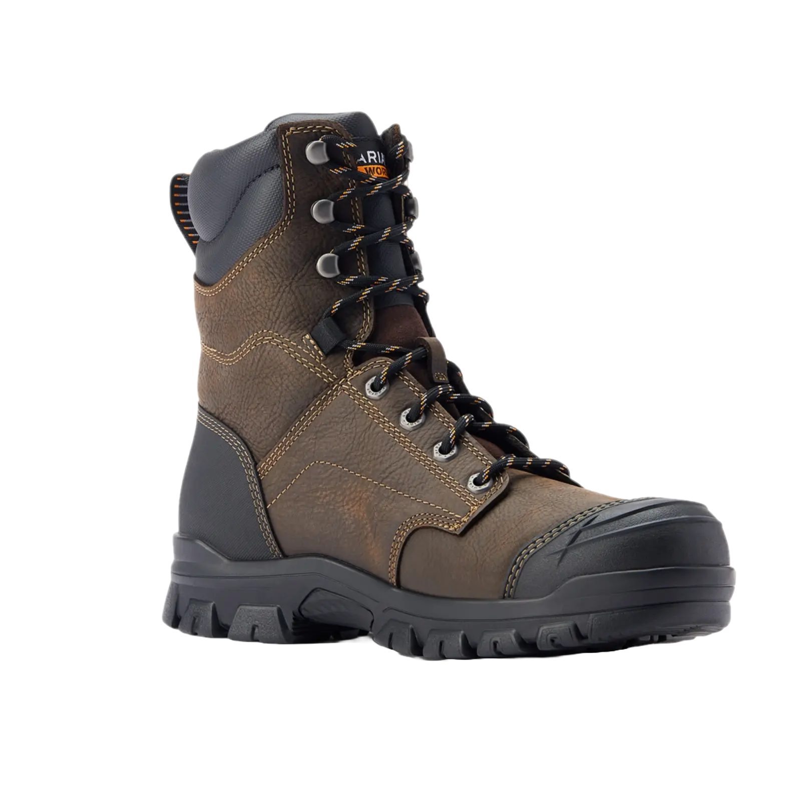 Ariat Men's Treadfast 8" H2O Dark Brown Work Boots 10042484