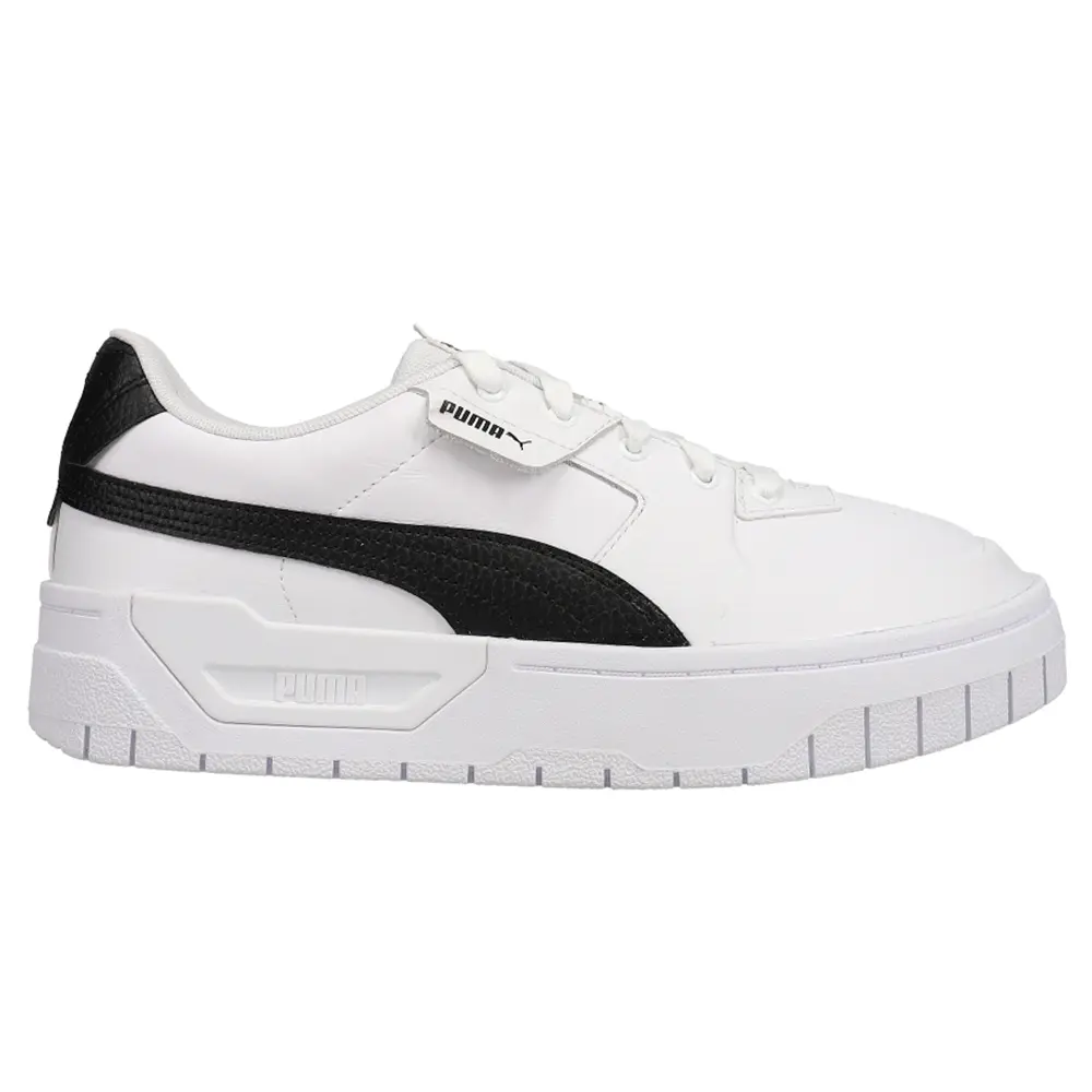 PUMA Womens Cali Dream Leather Trainers Lace Up Sneakers Shoes Casual - White