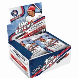 (1)- Hobby Box Of Topps Chrome 2025 Update Baseball Trading Cards Box with 3 Autograph Cards per Pack