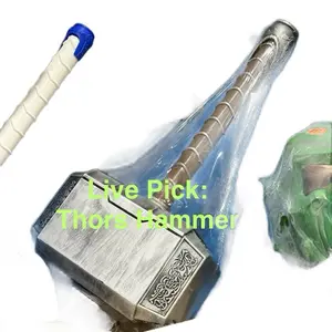 THOR HAMMER Live Pick 3D Prints Detailed Character display for Collectors with Shrink Wrap Protection