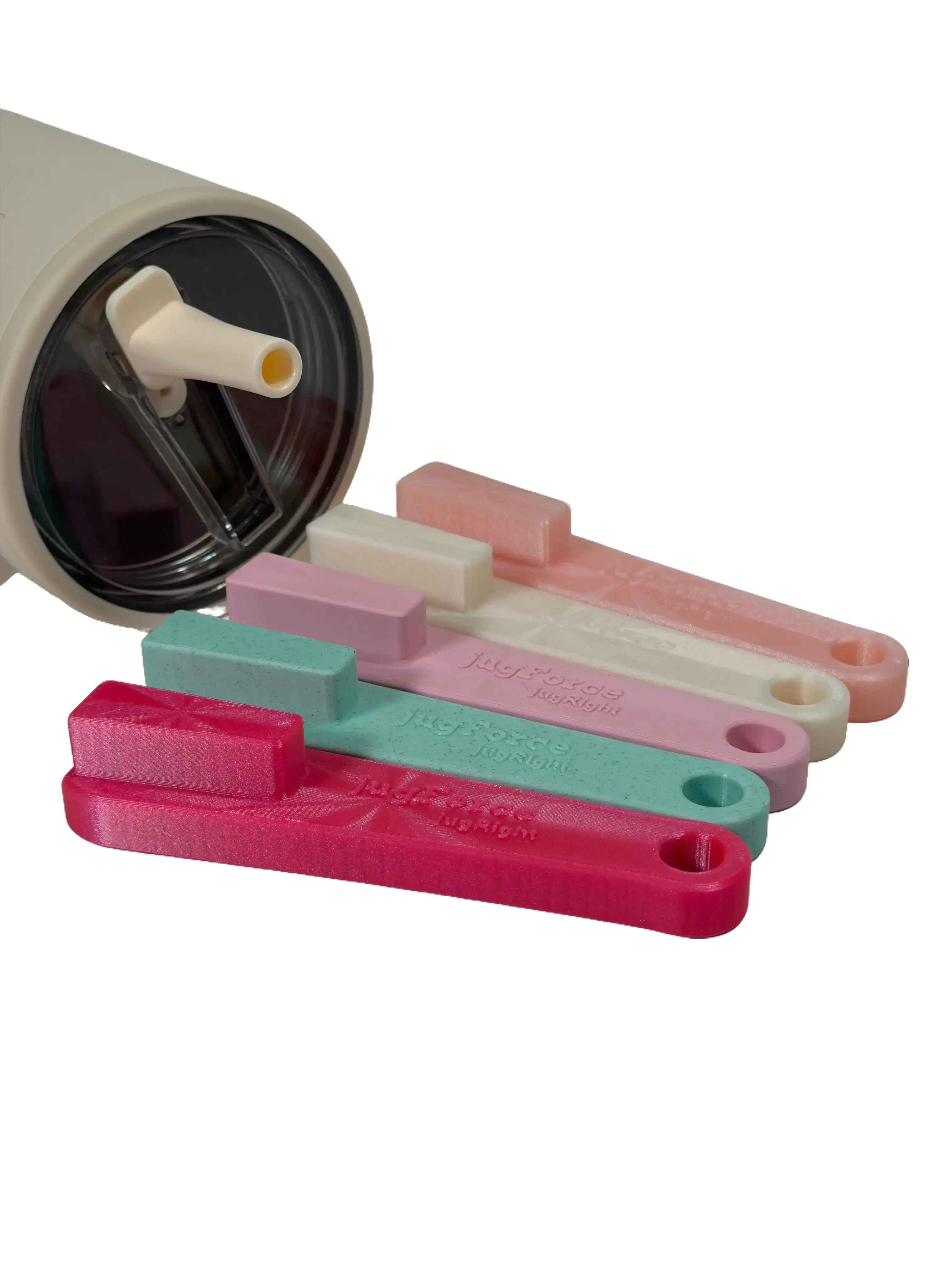jugRight by jugForce - Lid Opening Mobility Assistant, Leverage Tool to Prevent Damage, Compatible with HydroJug for Stuck Lids, 3D Printed in Chicago, Tumbler Rescue Tool