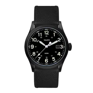 VAER S3 Tactical Field Men's Watch - 10ATM, 36mm Case-Diameter, Luminous, Quartz Powered, Comes with Two Interchangeable Straps,
