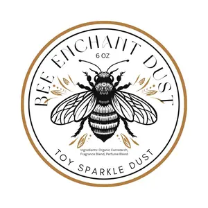 Bee Enchant’s Toy Sparkle Custom Body Dusting Perfume Powder- Scented - Finely Milled powder Talc-Free Fragrance Vanilla Daily- Natural Shower Powder Cosmetic-body powder- perfume powder