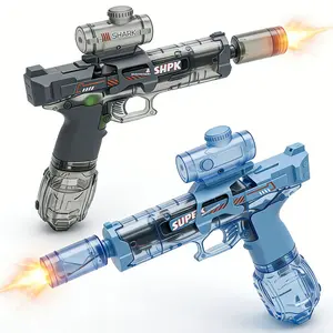 Electric Water Gun with Dynamic Light Effects, Auto-Fire Mechanism, Powerful Water Output, Large Capacity, Suitable for Summer Parties, Beach Play and Family Gatherings
