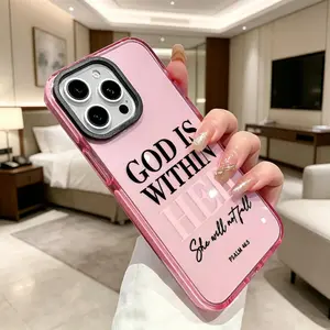 Phone Case for iPhone 17 16 Plus 15 Pro Max 14 13 12 11 17Air God is within her Pattern Non-Yellowing Shockproof Soft Silicone Transparent Cover iPhone  case