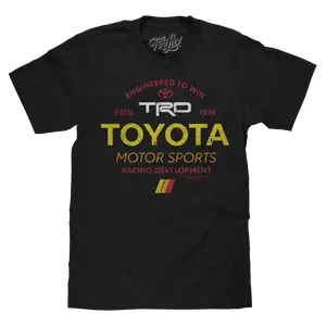 Toyota TRD Motor Sports Racing Development T-Shirt - Black men gifts