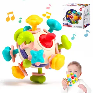 Baby Sensory Teething Toy, Teether Rattle Toys for Infants, Perfect Baby Shower Gift, Ideal for Newborns & Toddlers, Great Christmas Present