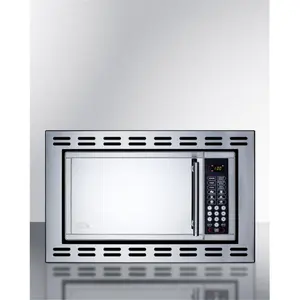 Summit Appliance OTR24 Built in Microwave Oven for Enclosed Installation, Stainless Steel