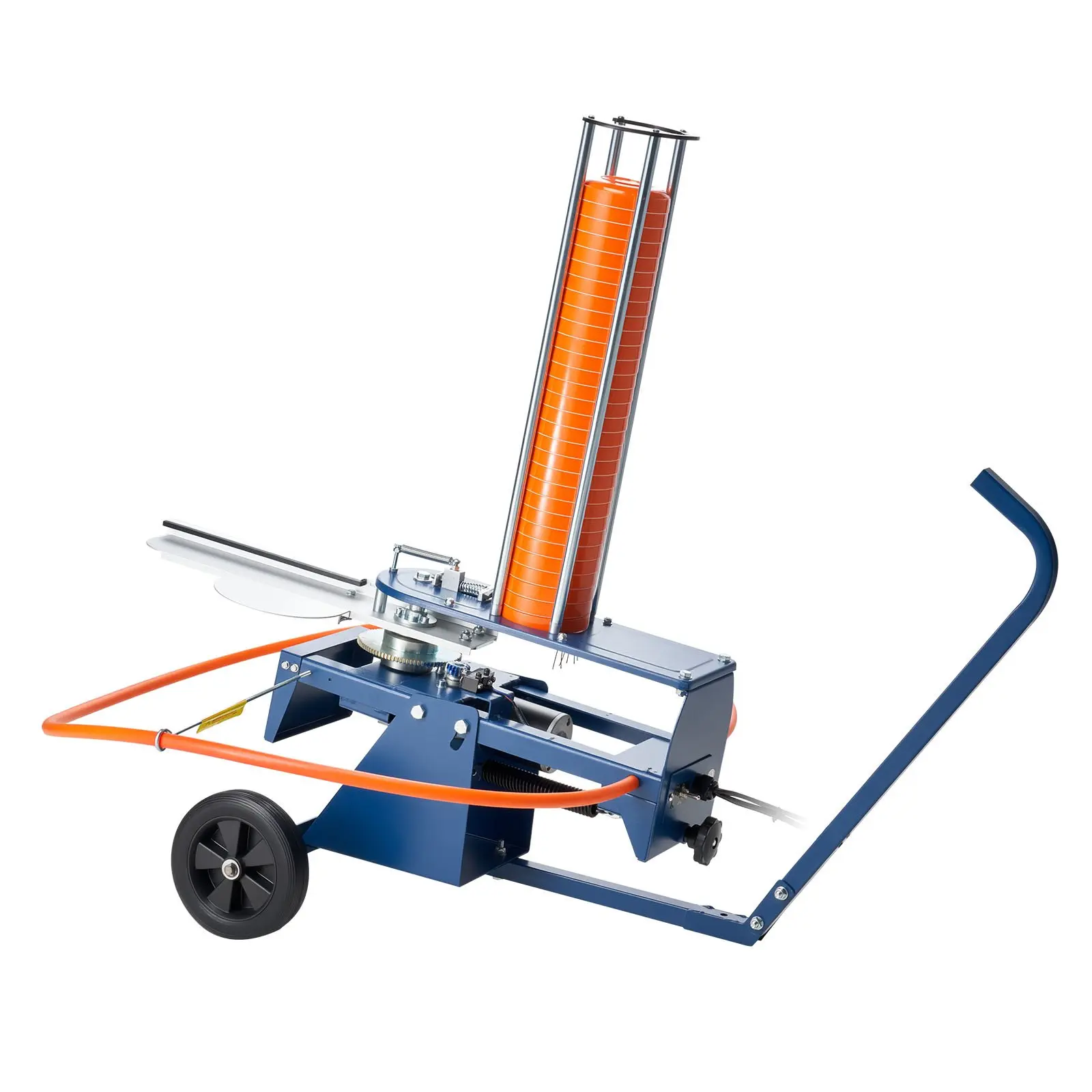 VEVOR Clay Target Thrower, Max 50 Clays Pigeon Thrower, 55  Yards Automatic Skeet and Trap Launcher on Wheels - with Adjustable Angle, Foot Pedal Pull Handle for Clays Throwing Shooting Sports