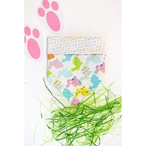 Bunnies And Dots Reversible Bandana