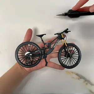 New Alloy Bicycle Model, Realistic Mountain Bike, Road Bike, Desk Decor, Collectible Mini Bike, Office & Home Decoration, Christmas Gift, Style Ornament