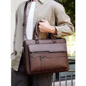 Men's Handbag Briefcase, Business Casual Shoulder Bag Crossbody Leather Bag, New Computer Bag for Men, Stylish and Functional