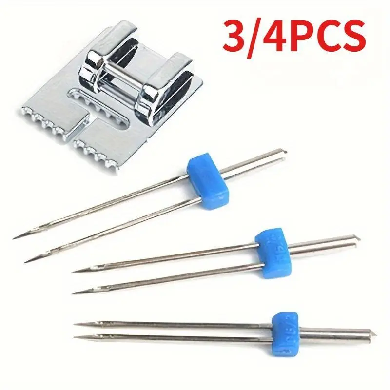 1/4pcs household multifunctional sewing machine accessories Double Twin Needle Sewing Machine Needles Pins Sewing Supplies Sewing Tools
