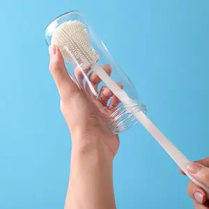 Long Handle Cup Brush, 1 Count 90 Degree Folding Cup Brush, Kitchen Cleaning Brush, Household Cleaning Tool for Cup, Bottle, Kitchen, Home Cleaning Tool