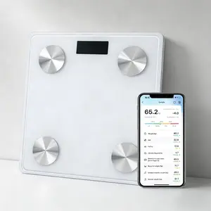 Smart Scale for Body Weight BMI Monitor & Smartphone App for Body Fat Percent,Bluetooth Digital Bathroom Weighing Easy Toggle Healthcare Mechanism, Can reflect physical parameters: Body fat, BMI, body protein, muscle mass,