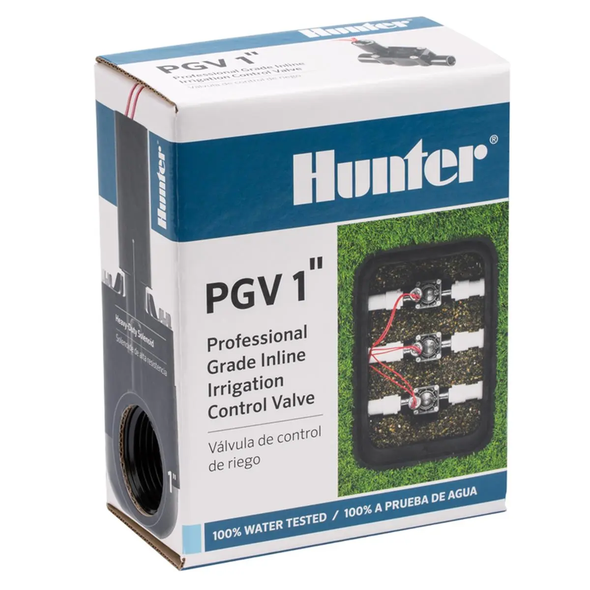 Hunter Jar Top Valve - 1 in, 150 psi, 1.2 lbs, Accu Sync Pressure Regulation, Captive Bonnet Screws, Double-Beaded Diaphragm Seal, Encapsulated Solenoid, External Internal Manual Bleed, for Residential Irrigation System PVC Pipe