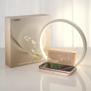Sunrise Alarm Clock with Wireless Charging & White Noise – 3 Wake Modes + Snooze – Touch Night Light & 10 Sleep Sounds – Digital Clock for Heavy Sleepers, Bedroom & Gifts Decor