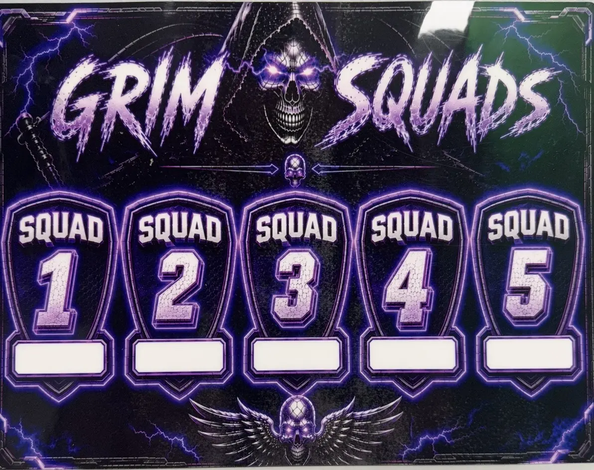 GRIM SQUAD MAIN BREAK 5 SQUAD SPOT WINNER PICKS A BOX Collectible Sports Trading Cards for Enthusiasts with Unique SQUAD Themes