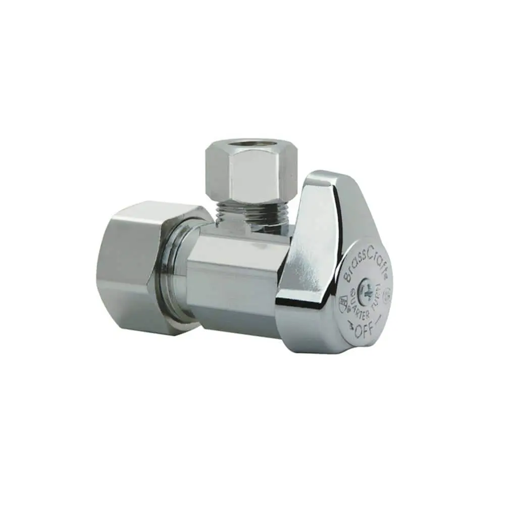 1/2 in. Compression Inlet x 3/8 in. Compression Outlet 1/4-Turn Angle Valve