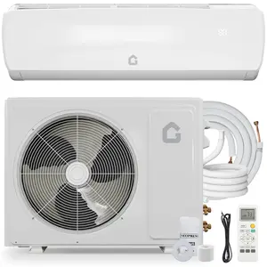 Garvee 9000 BTU Mini Split Air Conditioner Heat Pump, 19 SEER2 230V Energy Efficient Inverter Ductless System Cools Up to 450 Sq. Ft, Pre-Charged Condenser, Complete Installation Kit