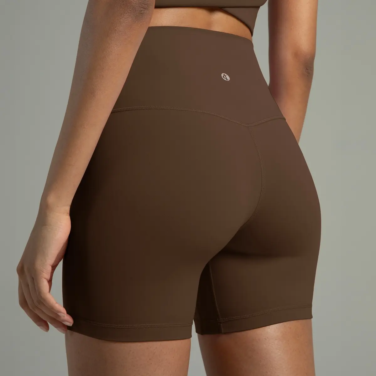 Colorfulkoala Women's Dreamlux High Waisted Yoga Shorts - 6" Inseam Grin-Free Nylon Blend Biking Shorts, Seamless Band, Body-Hugging Fitted Athletic Wear, Dry Fit, High Waist Smooths Your Core, Sweatwick Cool, Built for Yoga and Workouts, Size M
