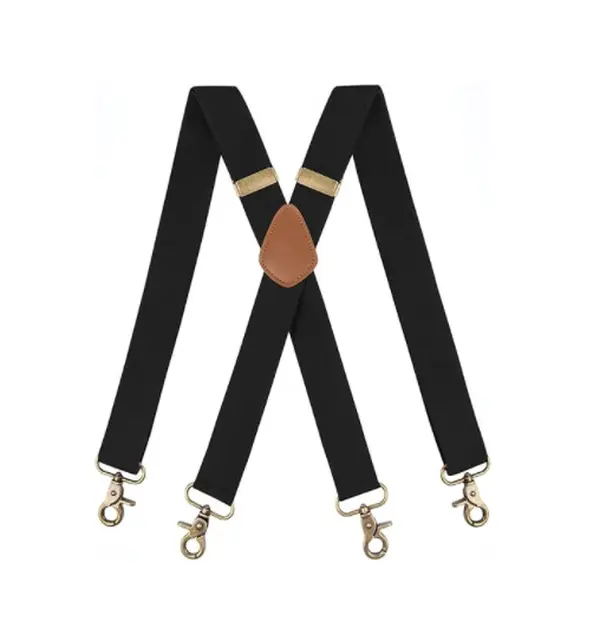 X-Back Work Suspenders  Heavy Duty & Adjustable Fit for Men Women