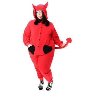 Devil Adult Jumpsuit Onesie Valentine’s Day- Red