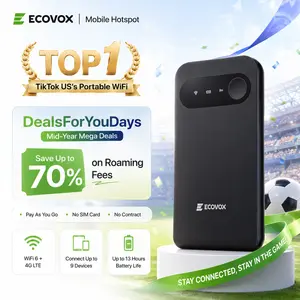 ECOVOX Portable WiFi Hotspot Device High-Speed 4G LTE Mobile Broadband Router for Travel No SIM Card Required with Built-in Global Coverage Mini Wireless WiFi Modem for Car, RV, Truck & Outdoor Use 2025 Upgraded Tri-Band,SummerVibes,summervibes summervibe