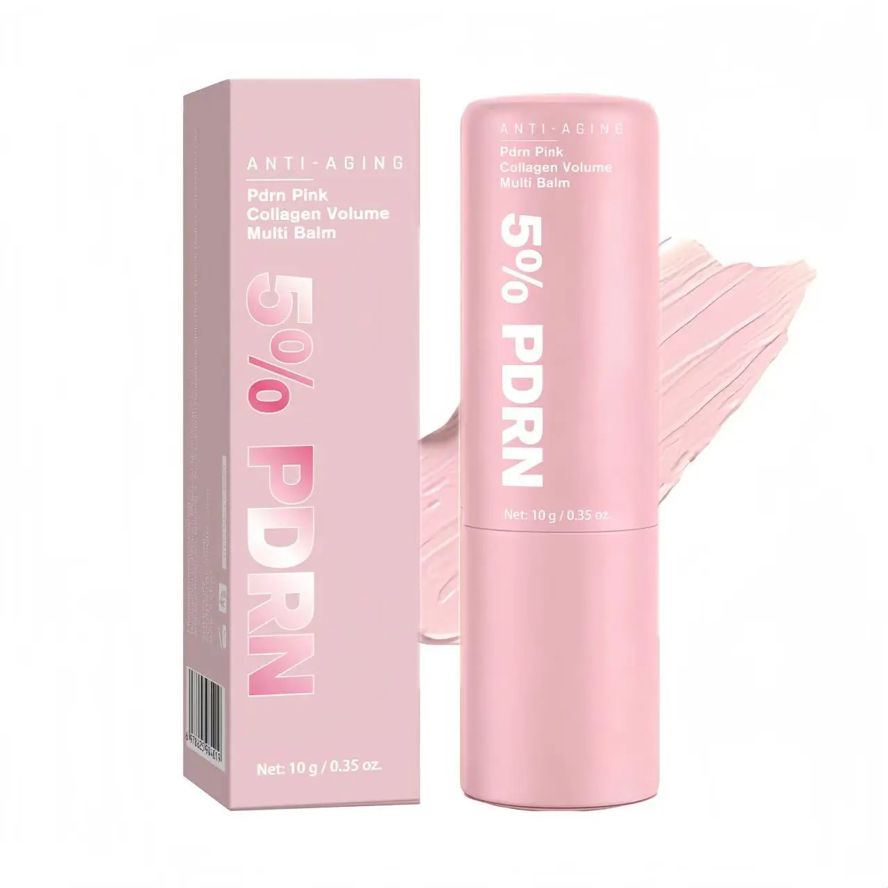 PDRN Pink Collagen Volume Multi Balm Stick, Volufiline Collagen Wrinkle Stick – Wrinkle Care & Deep Hydration for Face, Lips, Eyes, Neck