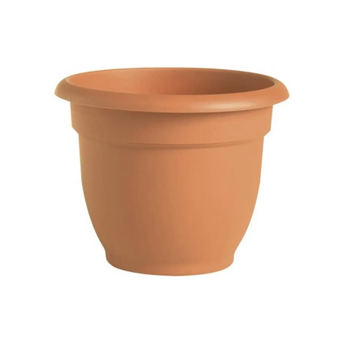 Fiskars 20-56108 Ariana Design Bell-Shape Terracotta Clay Plant Holder, 8 in. Resin Garden Planter, Indoor/Outdoor Use, No Saucer Included, Both Indoor/Outdoor